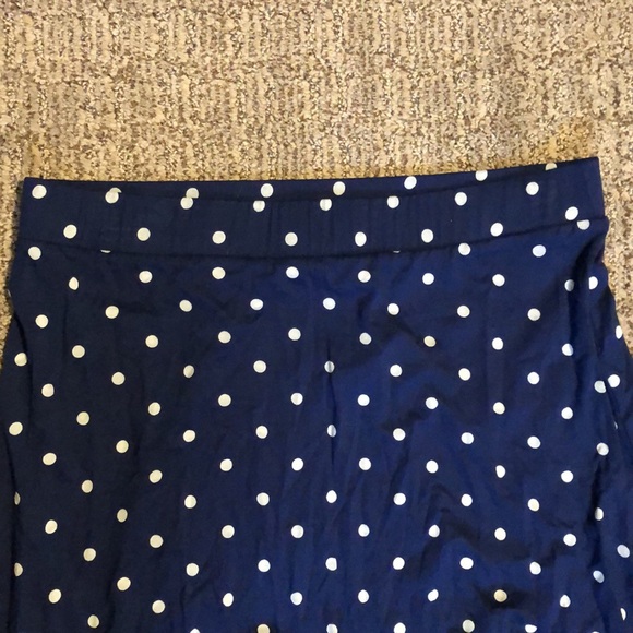 NEW Talbots navy polka dot skirt Medium - Picture 3 of 5